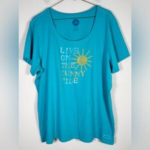 Life is Good Women’s Size XXL Live On The Sunny Side Crusher Tee